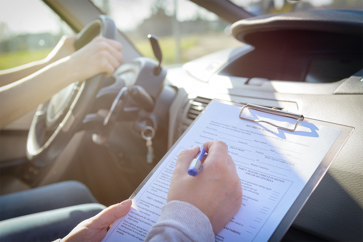 Bild einer Führerscheinprüfung